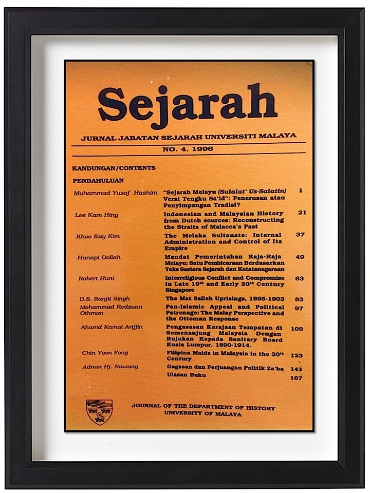 					View Vol. 4 No. 4 (1996): SEJARAH
				