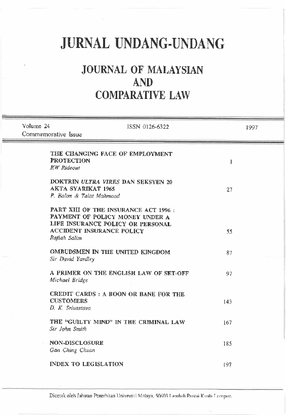 					View Vol. 24 (1997): Journal of Malaysian and Comparative Law
				