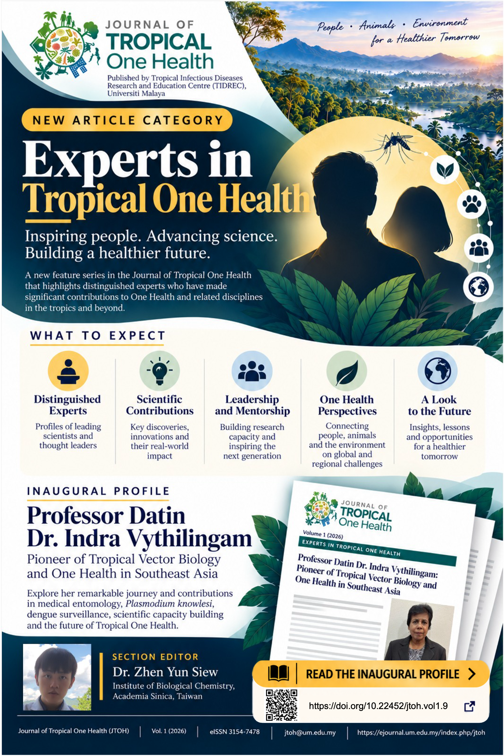 Introducing Experts in Tropical One Health: A New Journal of Tropical One Health (JTOH) Feature Series